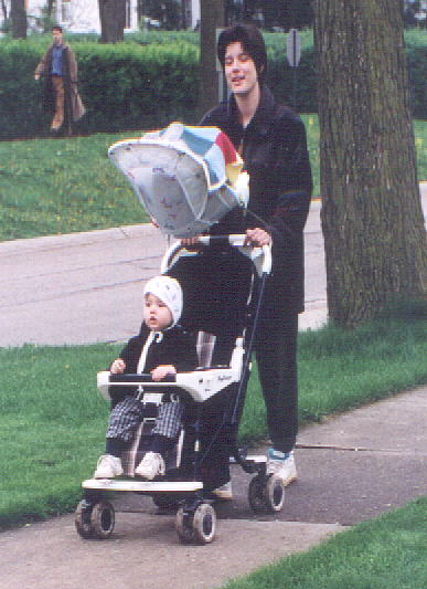 Double-Decker Stroller Rolling Along