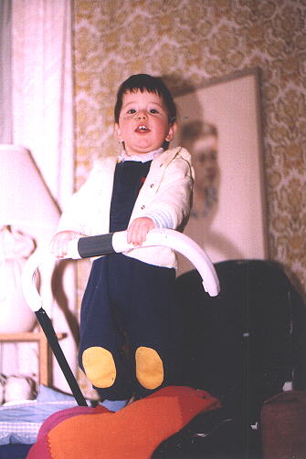 Andras Standing on the Stroller